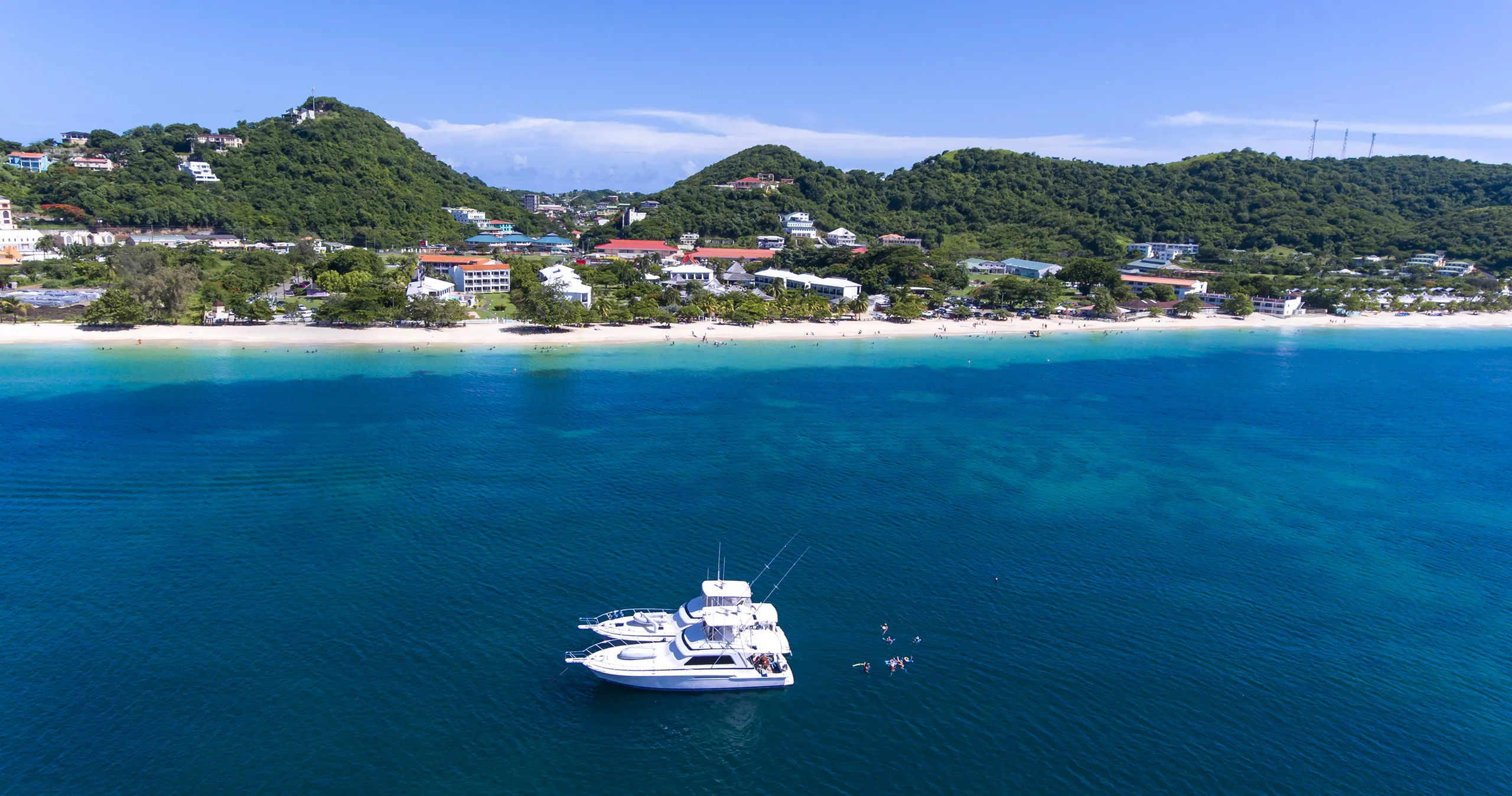 Boats on Grand Anse Beach